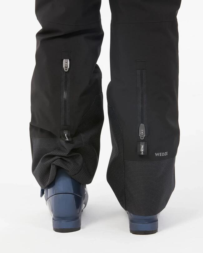Warme en waterdichte skibroek voor kinderen PNF 900 zwart