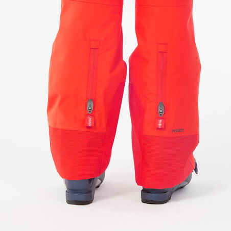 Kids’ warm and waterproof ski trousers PNF 900 - Red