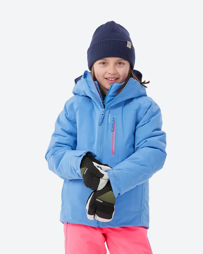 Veste de ski enfant chaude et imperméable 550 - Bleu