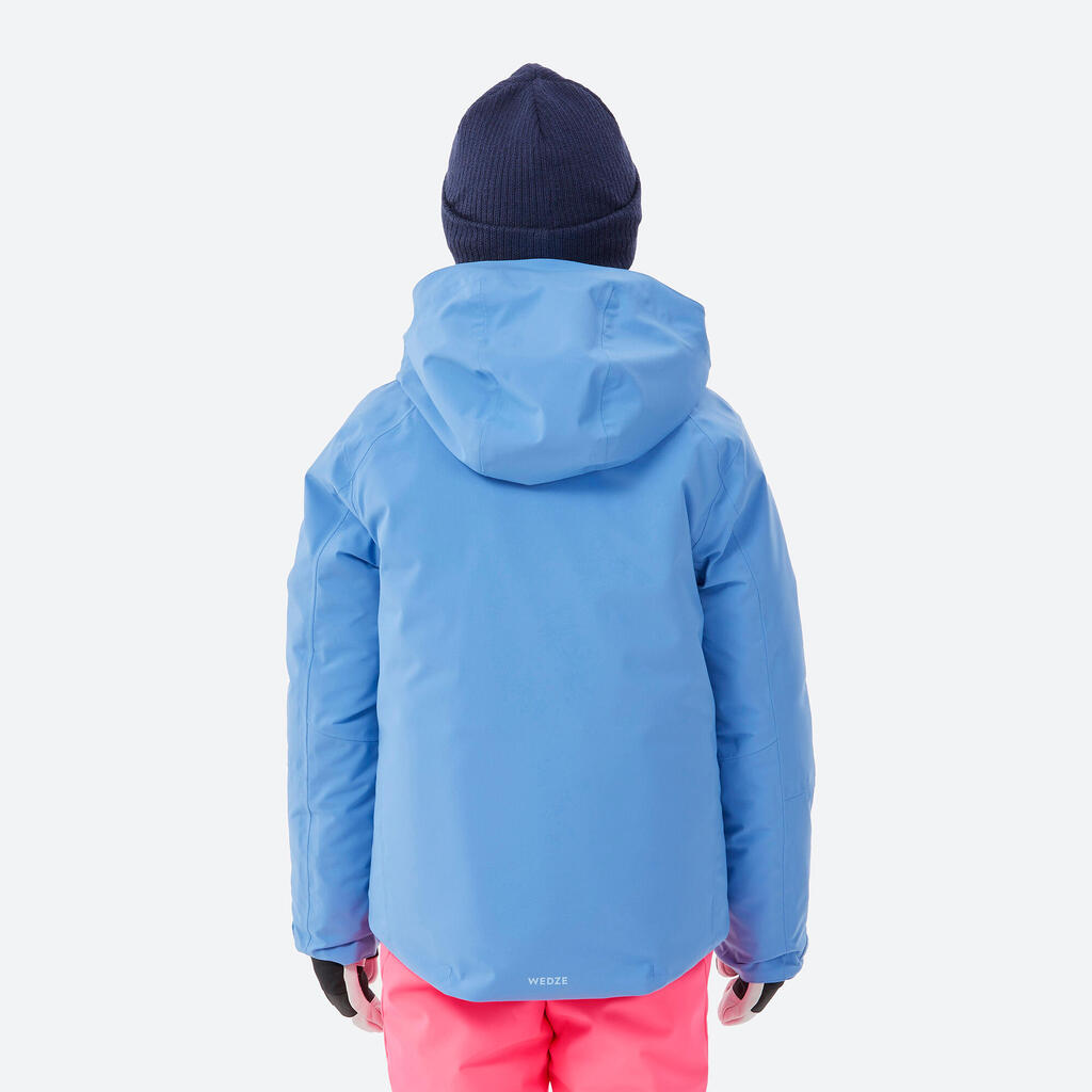 Skijaška jakna 550 topla i vodootporna dječja plava