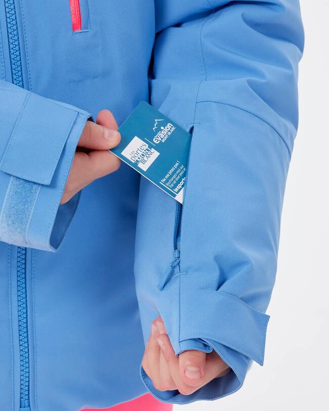 Veste de ski enfant chaude et imperméable 550 - Bleu