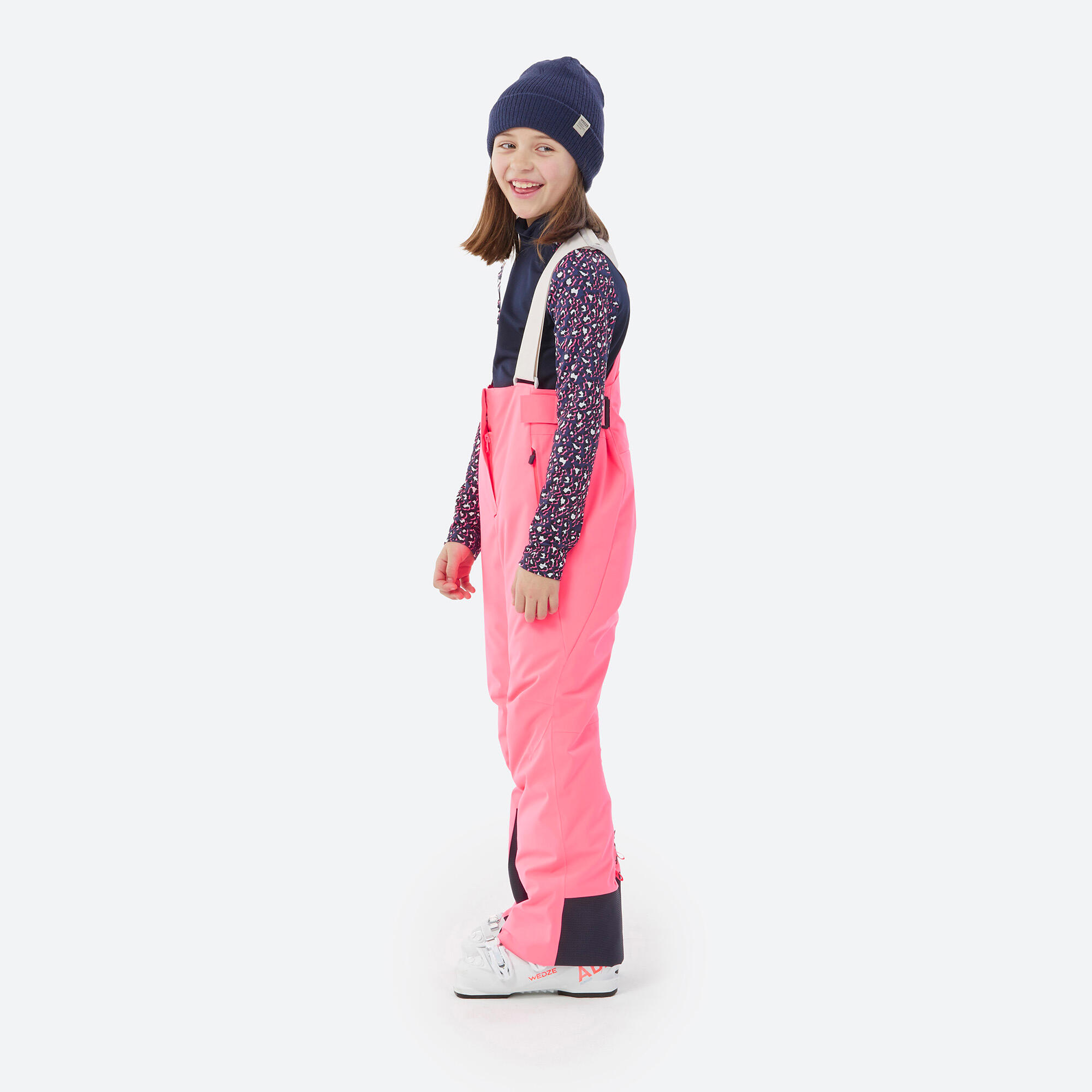Kids’ warm and waterproof ski trousers PNF 900 - Pink 5/11