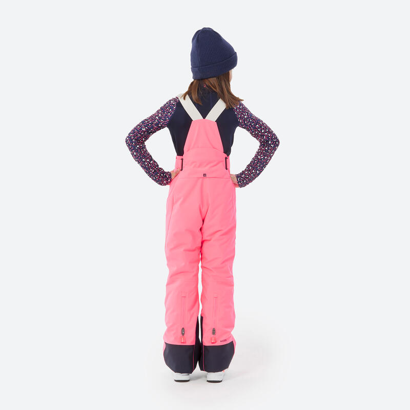 Warme en waterdichte skibroek voor kinderen PNF 900 roze