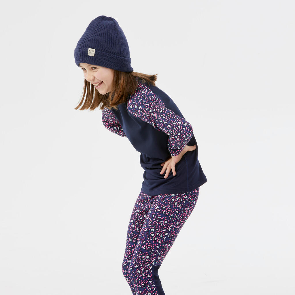 Kids’ ski base layer top - BL500 Top FFS- Blue 