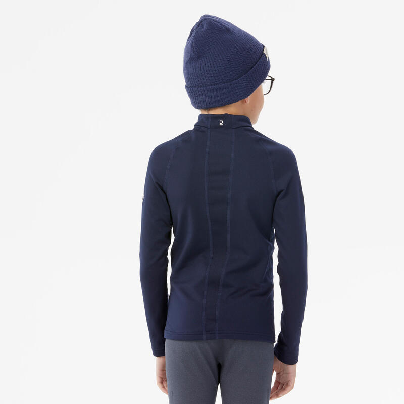 Sous-vêtement thermique de ski enfant haut - BL500 haut FFS - bleu
