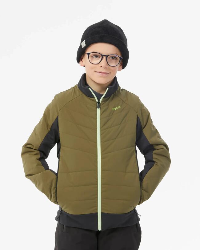 Chaqueta de esquí ligera para niños 900 - Caqui
