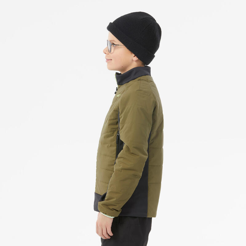 Skijacke Wattierte Jacke Kinder leicht - 900 khaki