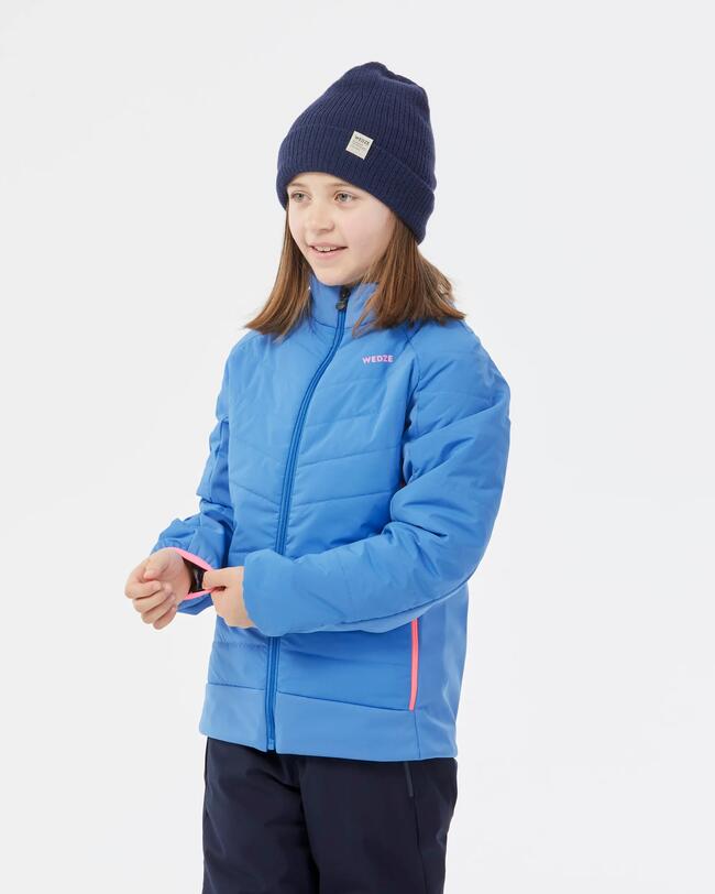 Licht gewatteerde ski-jas voor kinderen 900 - blauw