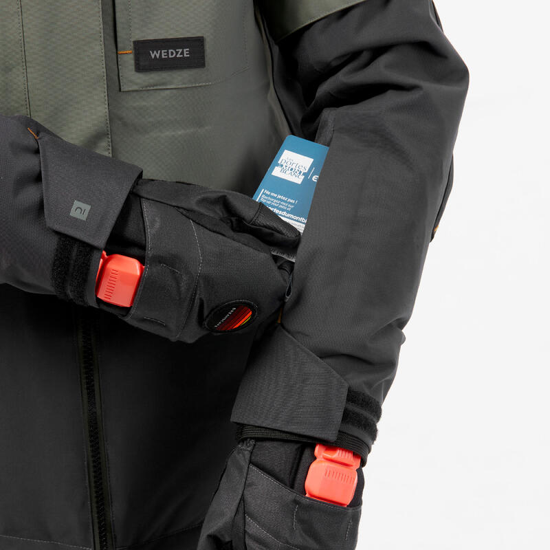 Dětská snowboardová prodloužená bunda 500