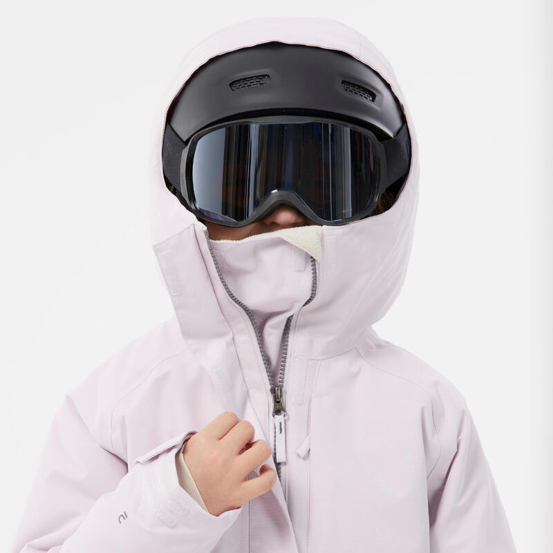 Geacă lungă și foarte rezistentă snowboard SNB 500 Roz Fete