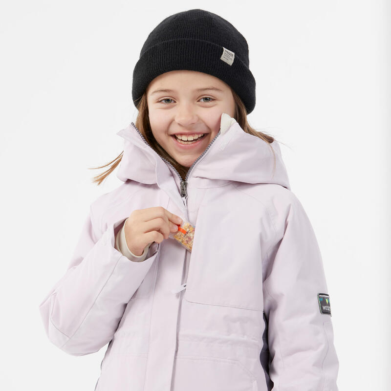 Snowboardjacke Mädchen lang sehr robust - SNB 500 rosa