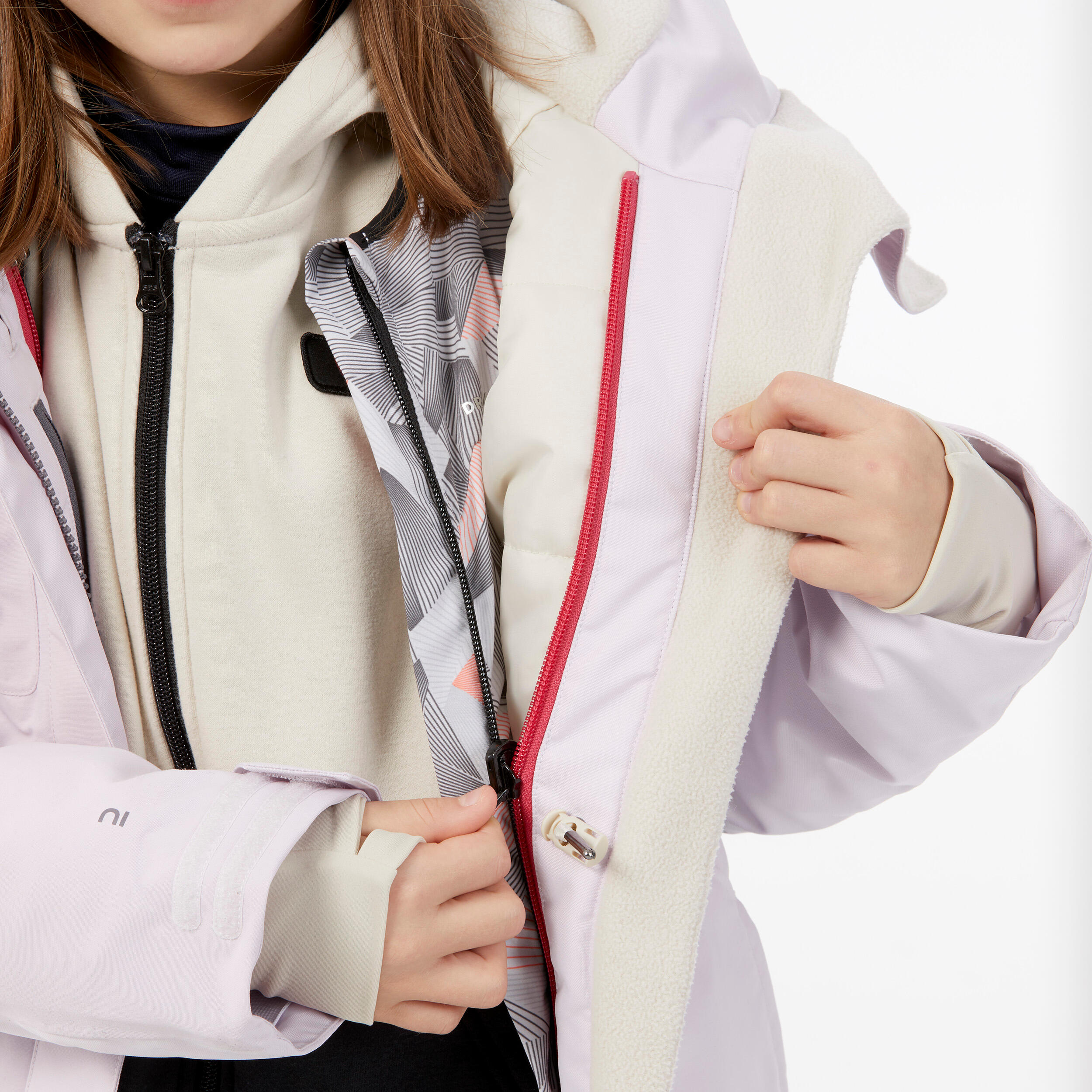 Kids’ Winter Jacket – Snowboard 500 Pink - DREAMSCAPE