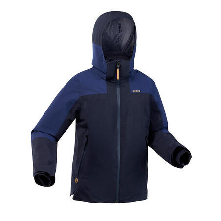 Plava dečja topla i vodootporna jakna za skijanje 900