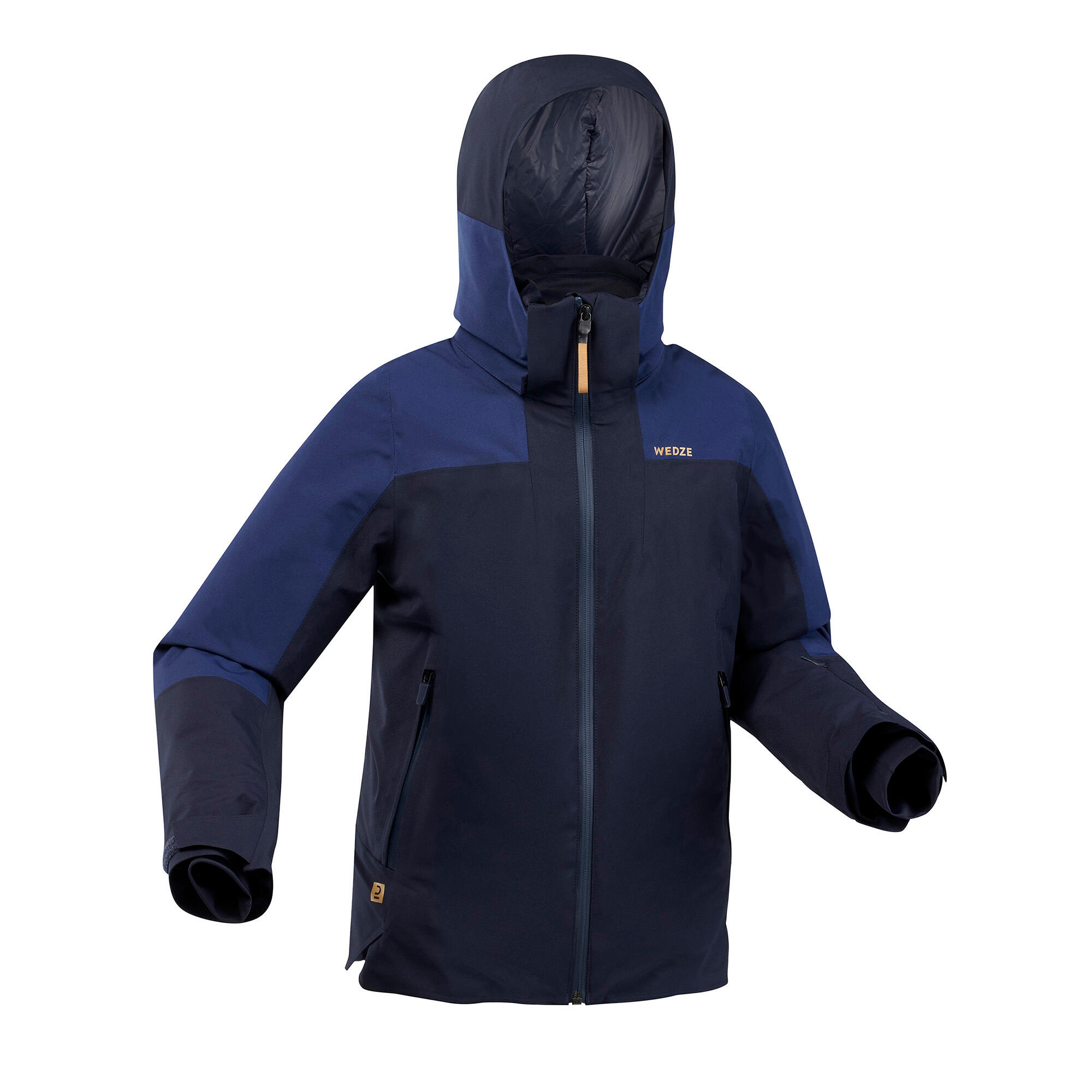 Warm, waterproof 900 children's ski jacket - Blue