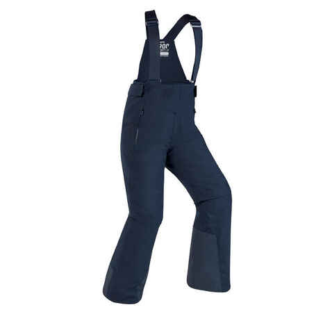 Skijaške hlače dječje tople i vodootporne PNF 900 mornarski plave