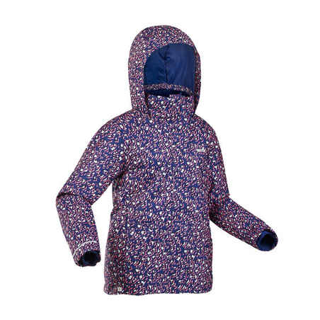 Vijoličasta smučarska jakna 500 za otroke