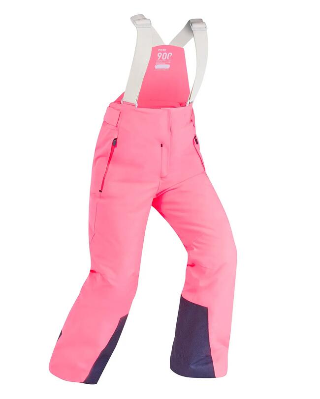 Kids’ warm and waterproof ski trousers PNF 900 - Pink