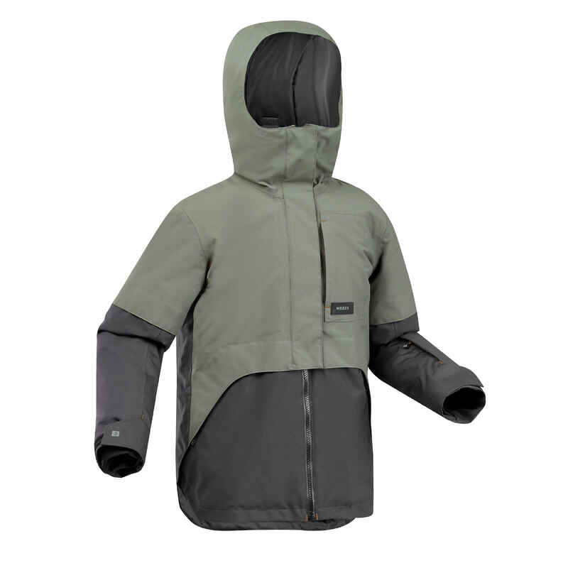 Snowboardjacke Jungen lang sehr robust - SNB 500 khaki