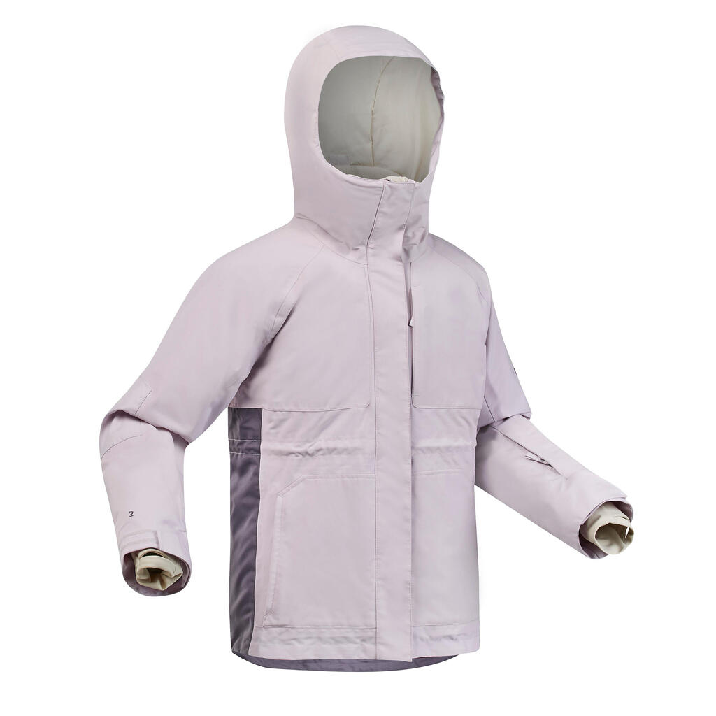 Snowboardjacke Mädchen lang sehr robust - SNB 500 rosa