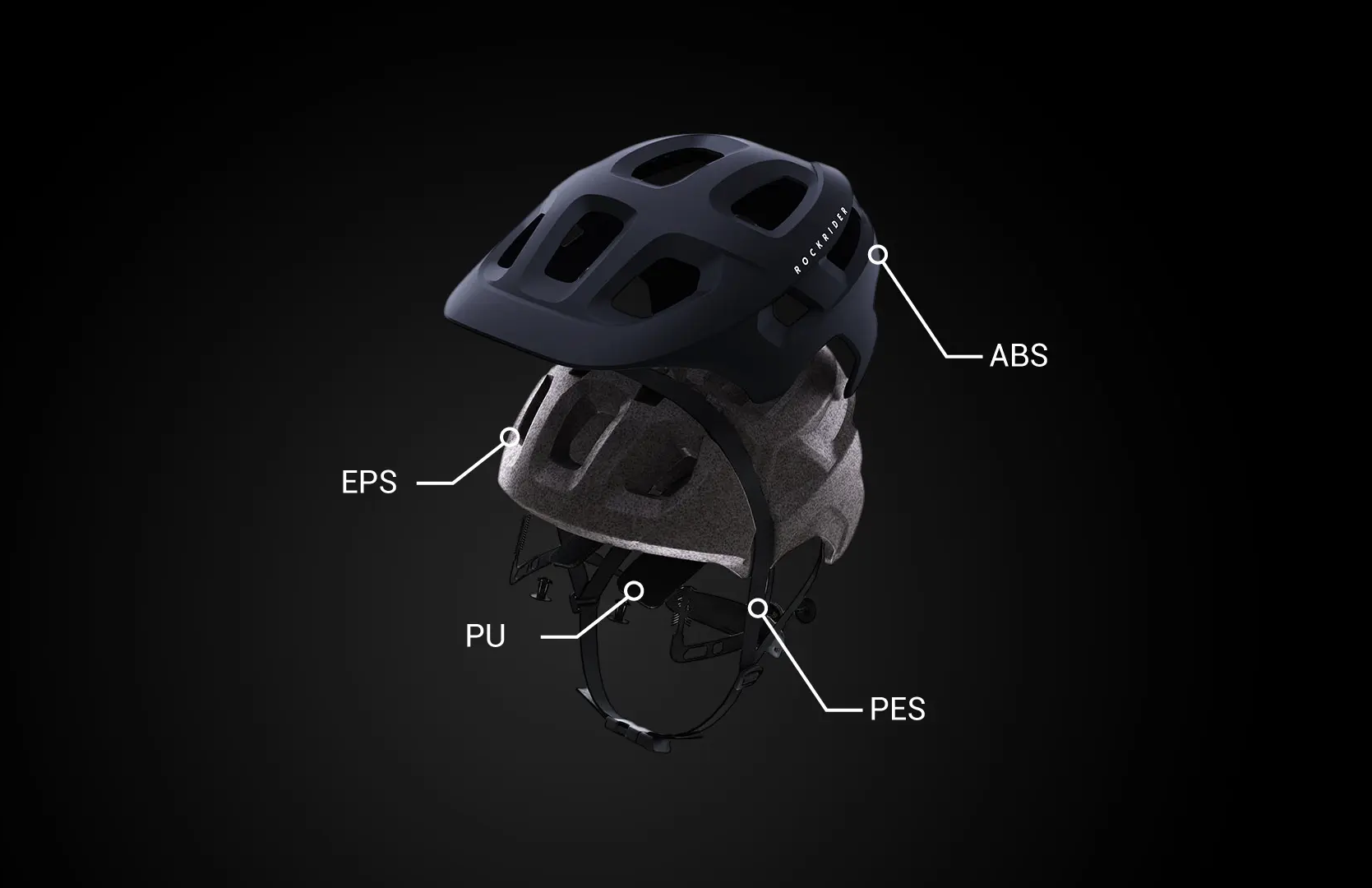 CASQUE VELO VTT EXPL 100 BLEU