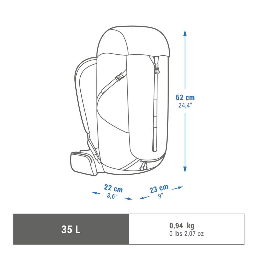 Ranac za planinarenje MH100 (35 L) - kaki