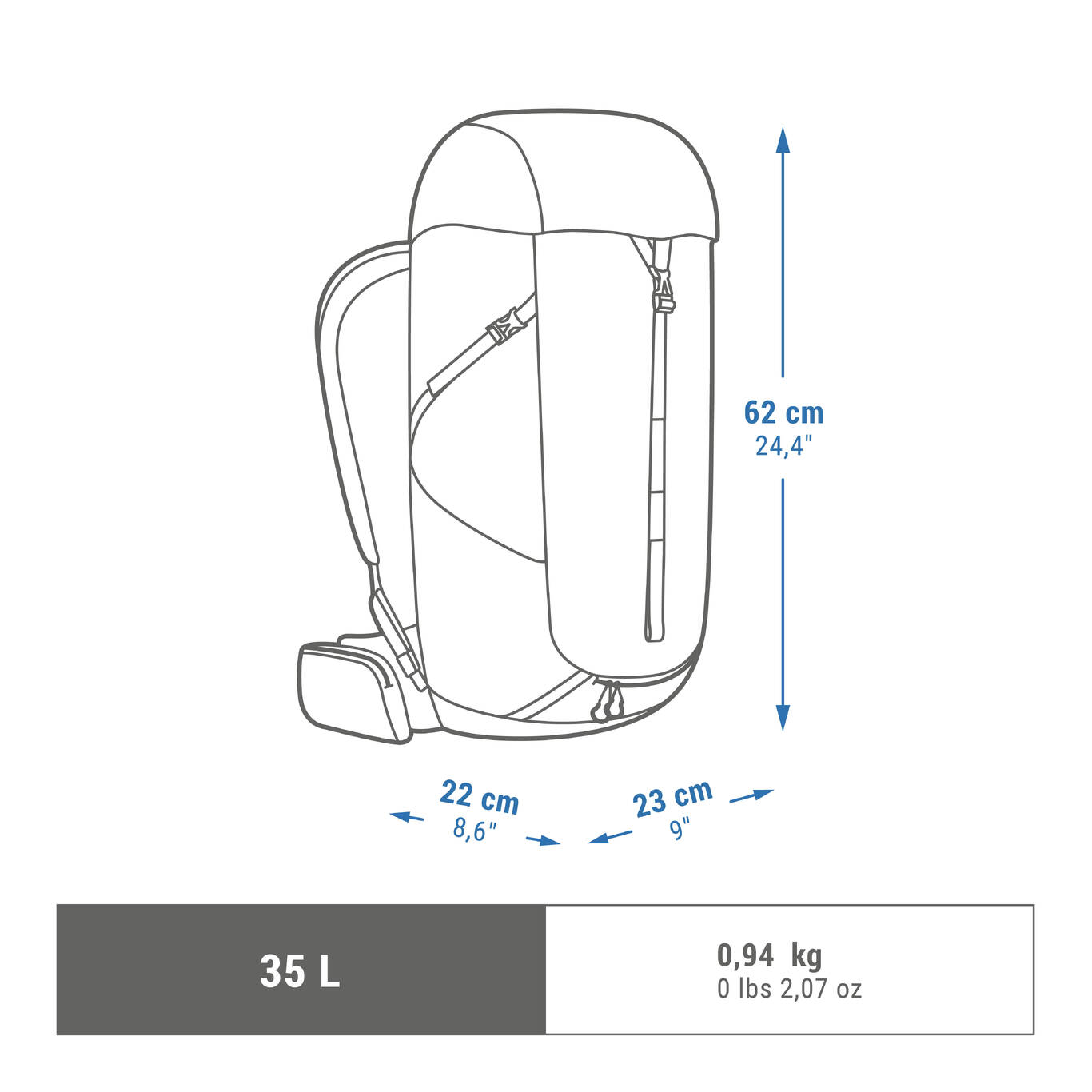 BACKPACK MH100 35L