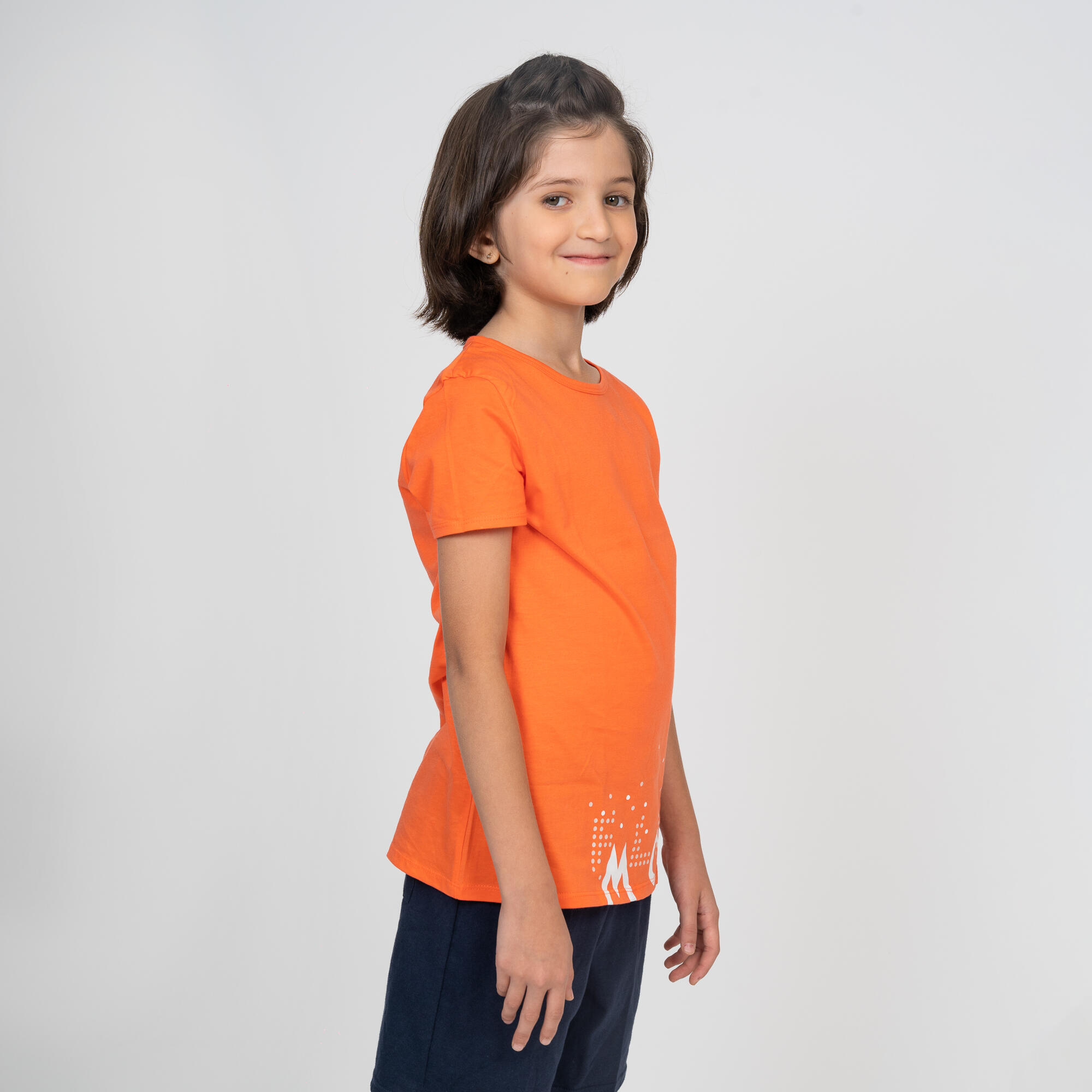 Kids' Basic T-Shirt - Coral Print 2/17