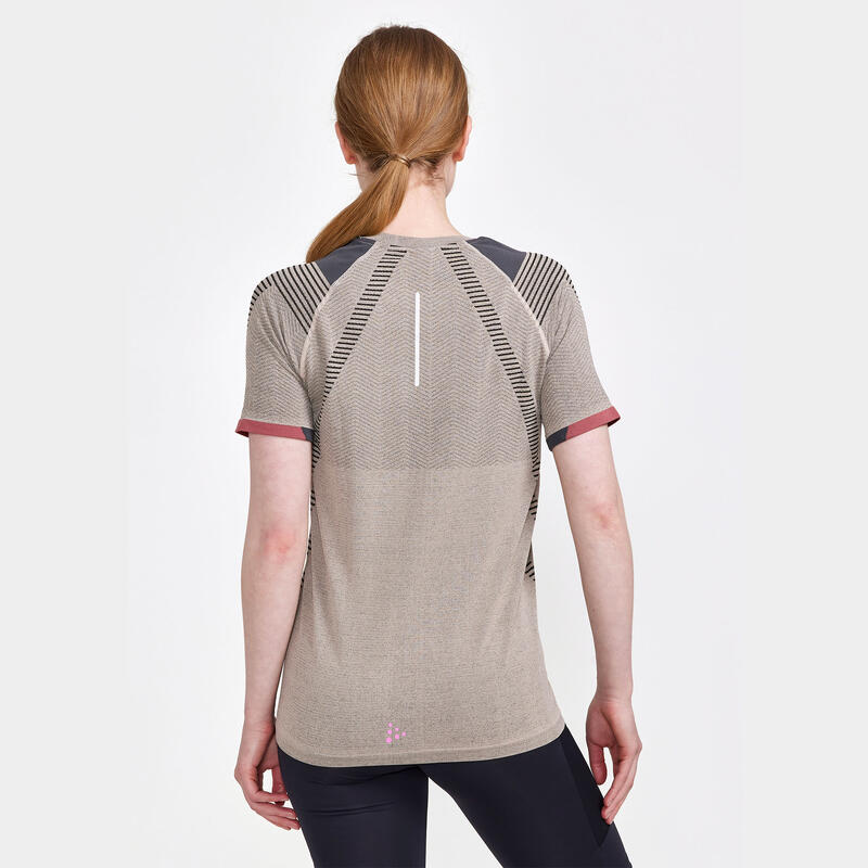 T-SHIRT MANCHES COURTES TRAIL FEMME - CRAFT PRO TRAIL FUSEKNIT SS WHISPER