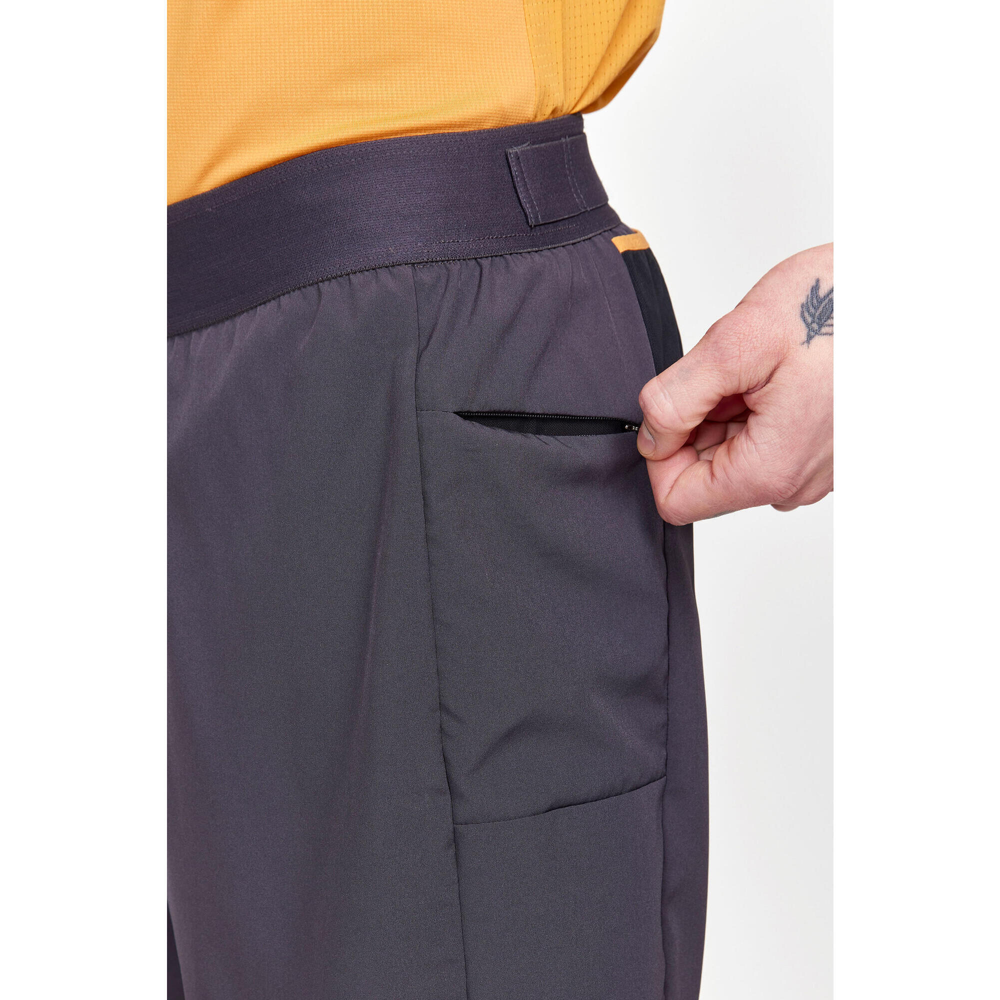 CRAFT PANTALONCINI DA TRAIL RUNNING 2 IN 1 DA UOMO - PRO TRAIL ARDESIA/DESERTO