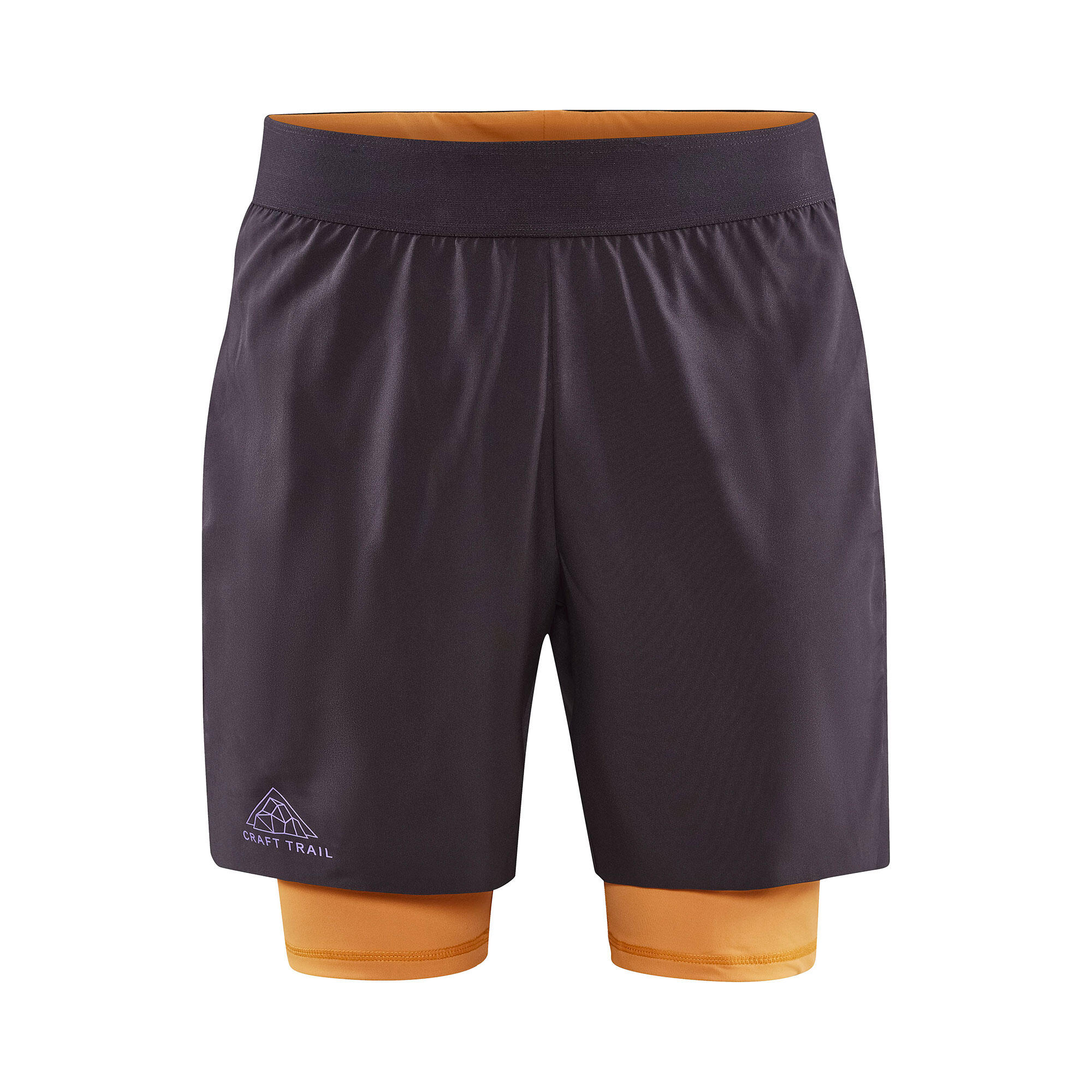 CRAFT PANTALONCINI DA TRAIL RUNNING 2 IN 1 DA UOMO - PRO TRAIL ARDESIA/DESERTO