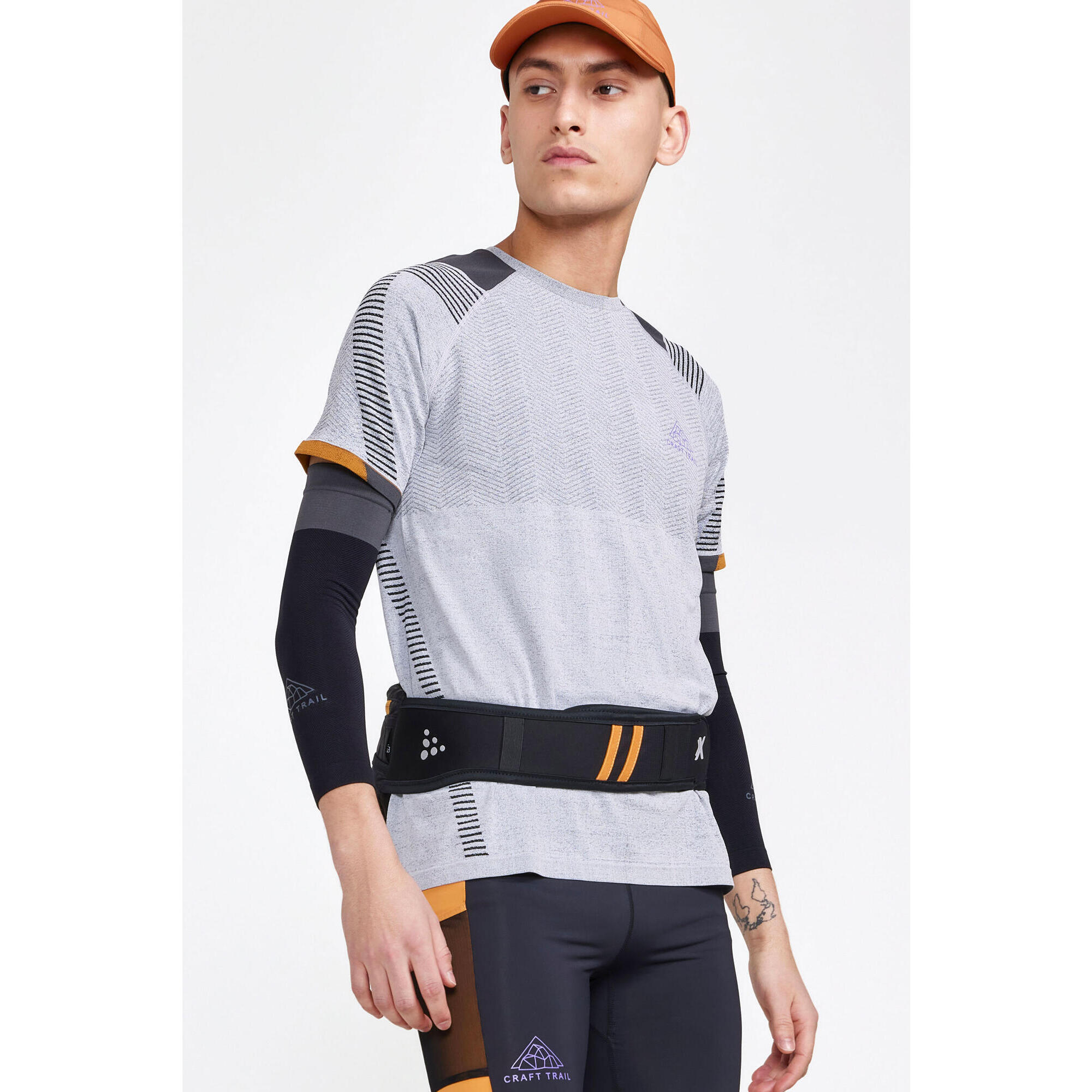 Ceinture d'hydratation de course pour téléphone – Confort 2 - Noir Fum
