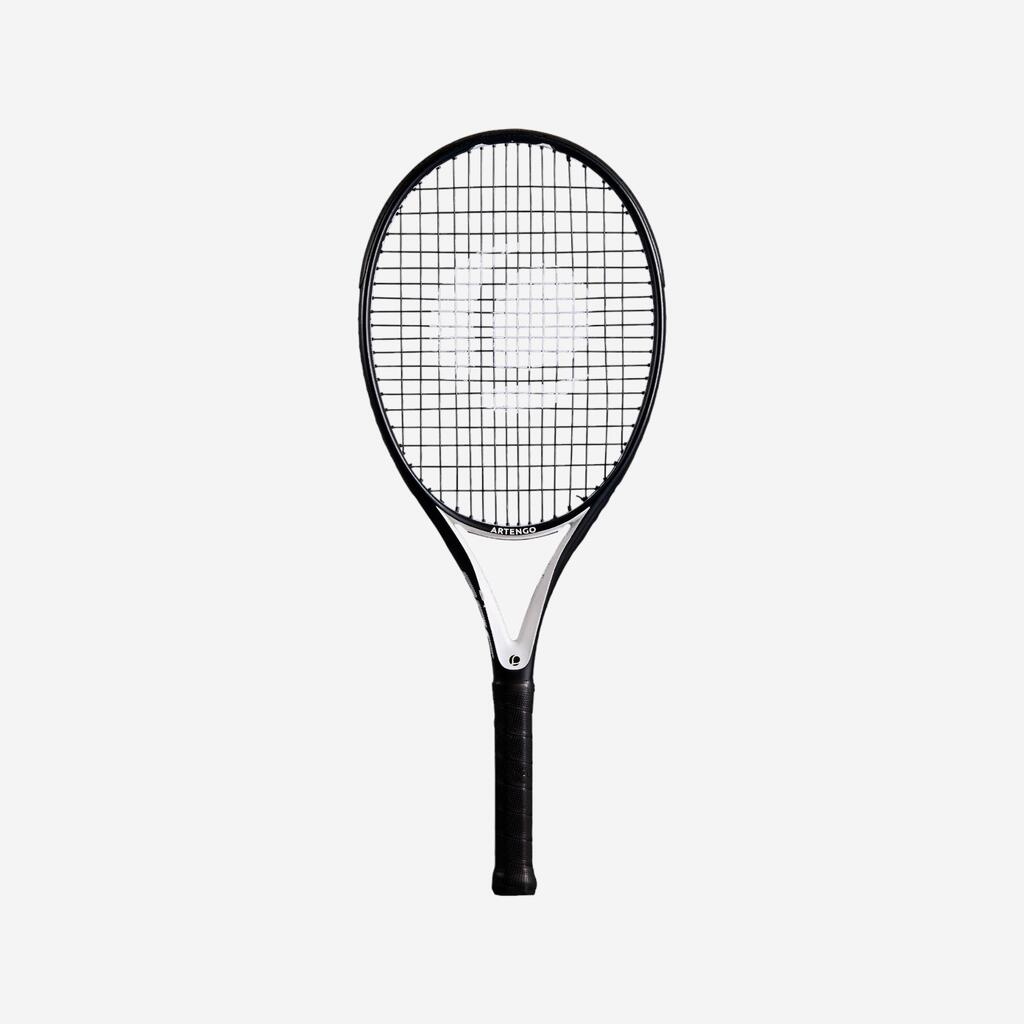 TENISKI REKET TR500 OVERSIZE ZA ODRASLE CRNO-BELI