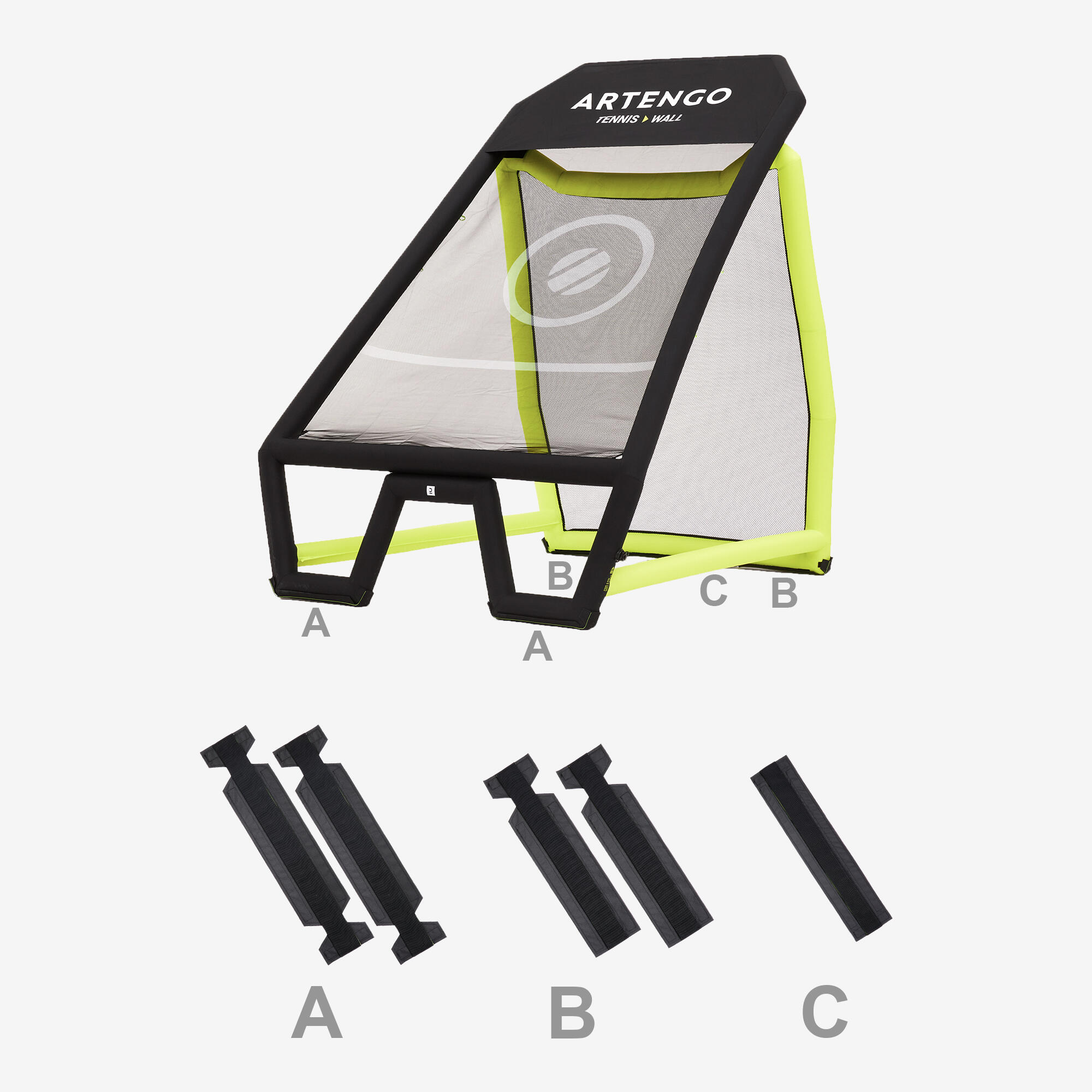 Ersatz-Schoner für aufblasbare Artengo Tenniswand 6/6