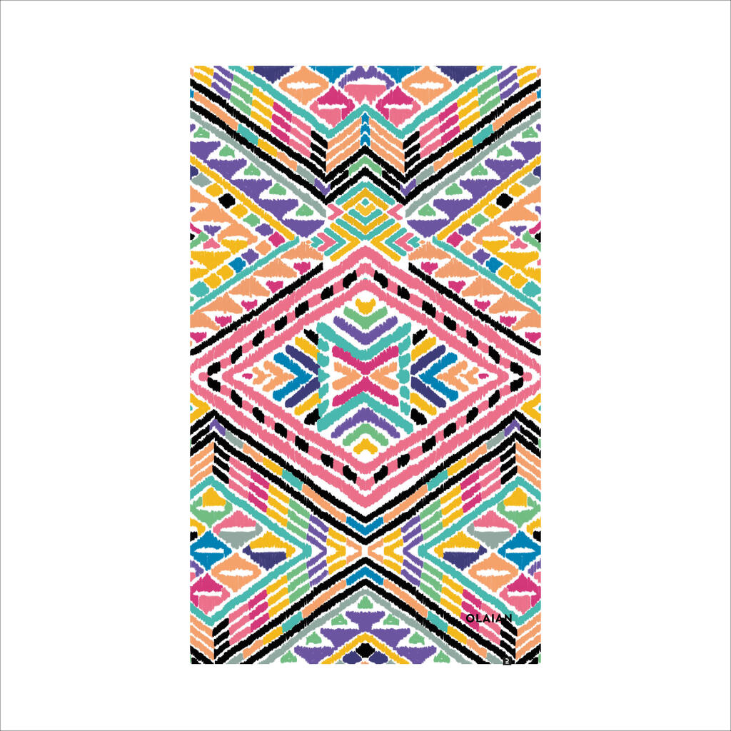 فوطة بحر  L مقاس 145 × 85 سم - Ikat ملونة