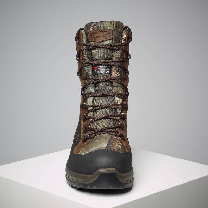 Botas Caza Solognac Crosshunt 540 Adulto Camuflaje Cálidas Impermeables