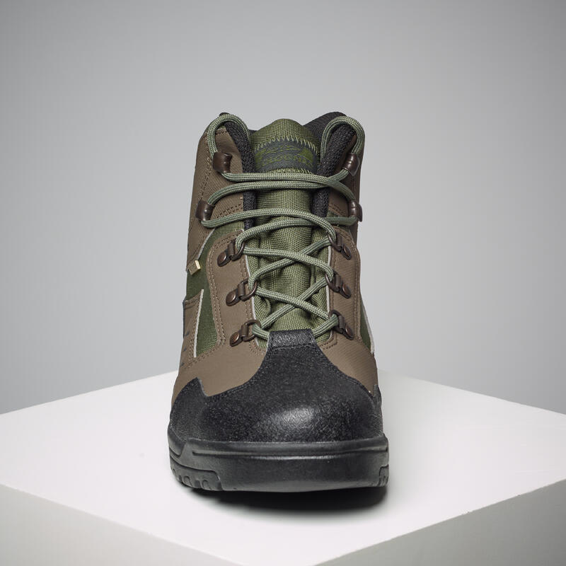 Botas de Caza Solognac Crosshunt 100 Hombre Verde Impermeables