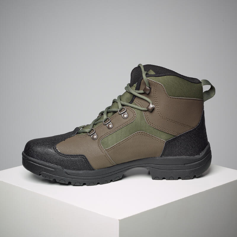 Botas de Caza Solognac Crosshunt 100 Hombre Verde Impermeables