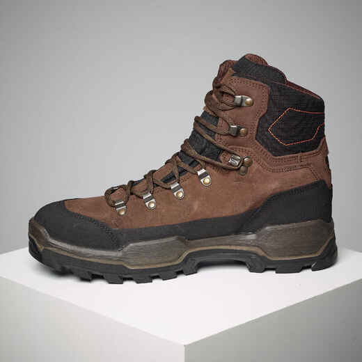 
      WATERPROOF ROBUST HUNTING BOOTS CROSSHUNT 500 - BROWN
  