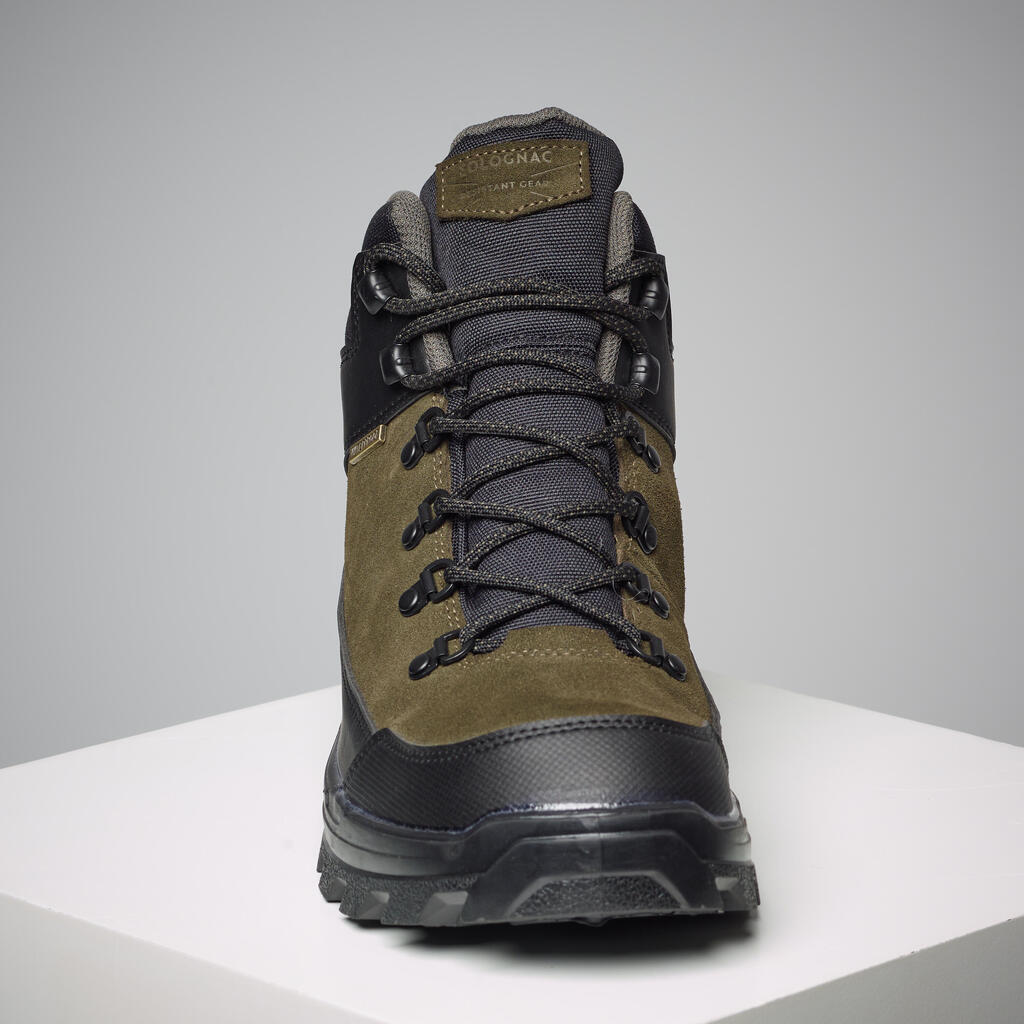 Chaussures chasse imperméables vertes crosshunt 100 v2