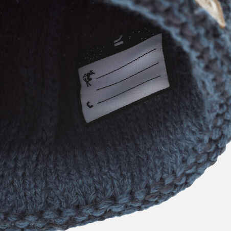 Vaikiška slidinėjimo kepurė „Timeless“, pagaminta Prancūzijoje, tamsiai mėlyna
