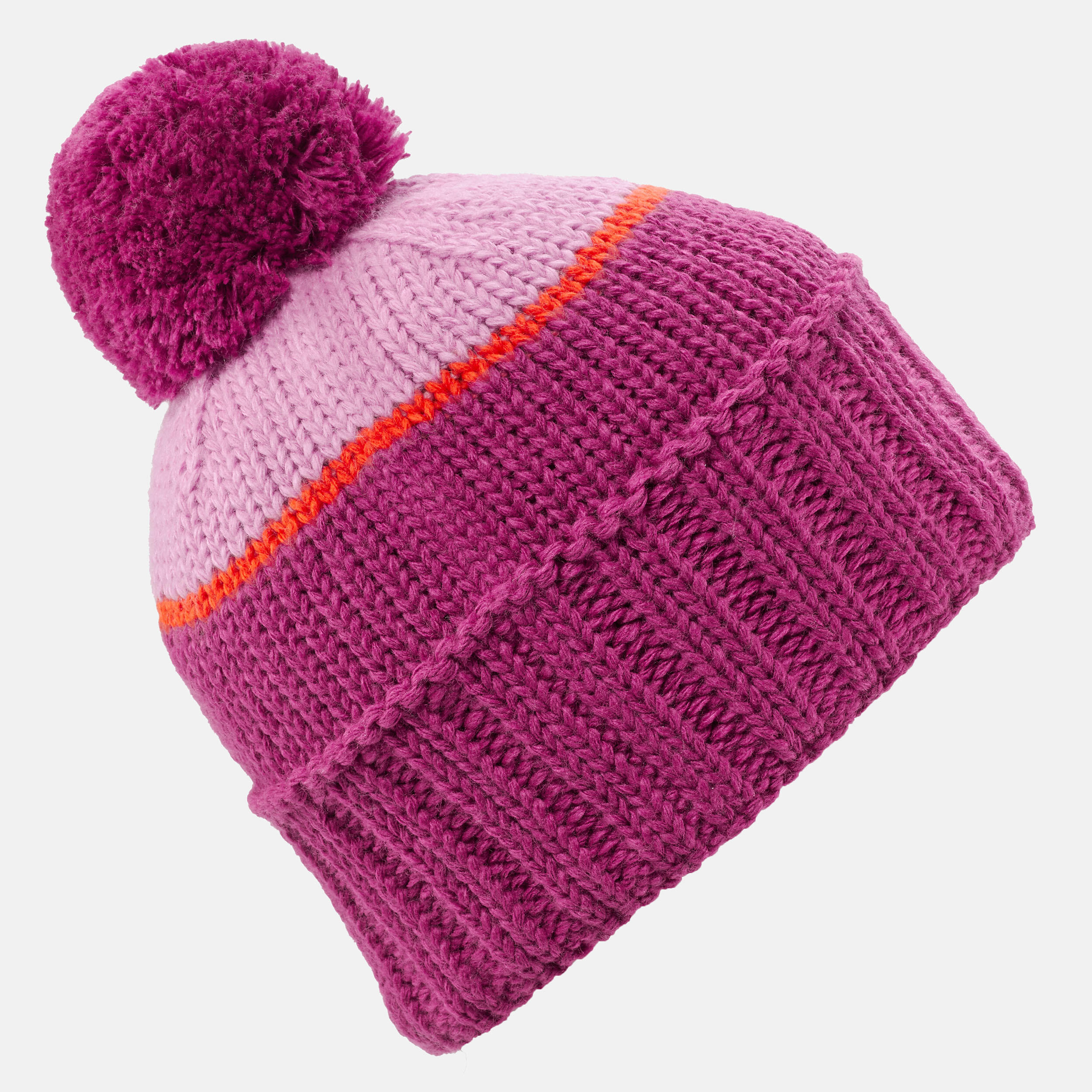 BONNET DE SKI MADE IN FRANCE ENFANT - GRAND NORD - ROSE 5/7