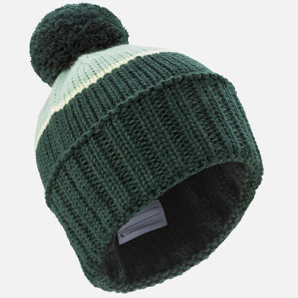 Bonnet de ski enfant made in France, GRAND NORD 500 vert