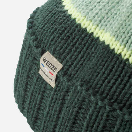 Vaikiška slidinėjimo kepurė „Grand Nord‟, pagaminta Prancūzijoje, žalia