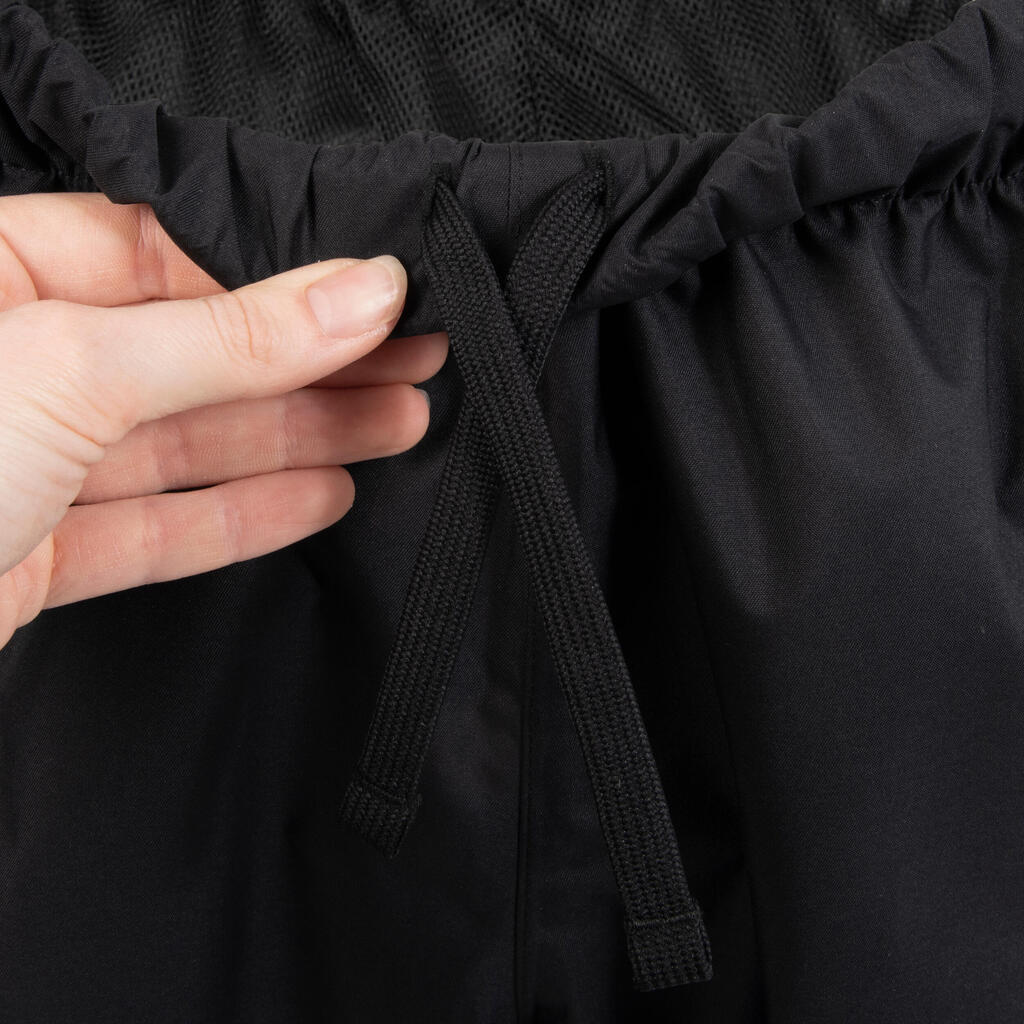 Suaugusiųjų neperšlampamos regbio kelnės „R500“, juodos