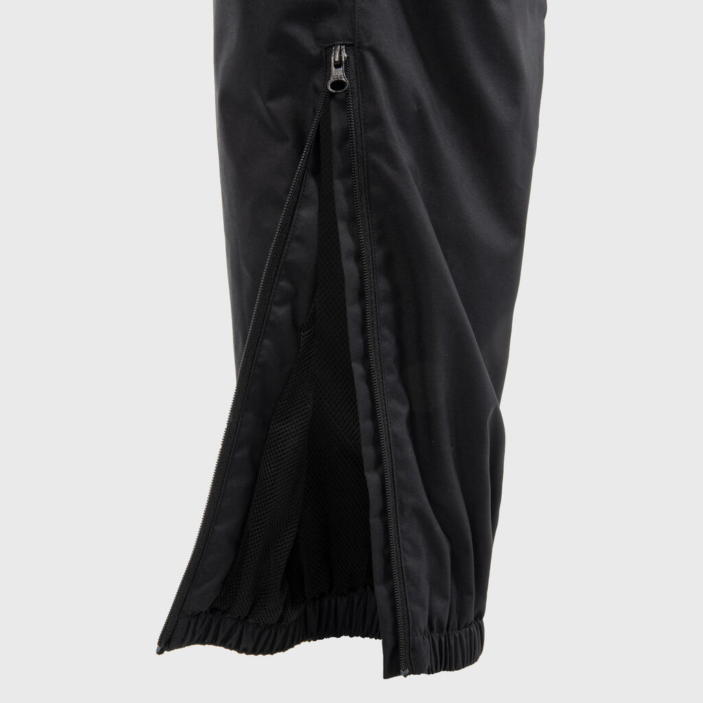 Nepremokavé nohavice na ragby R500 pre dospelých čierne