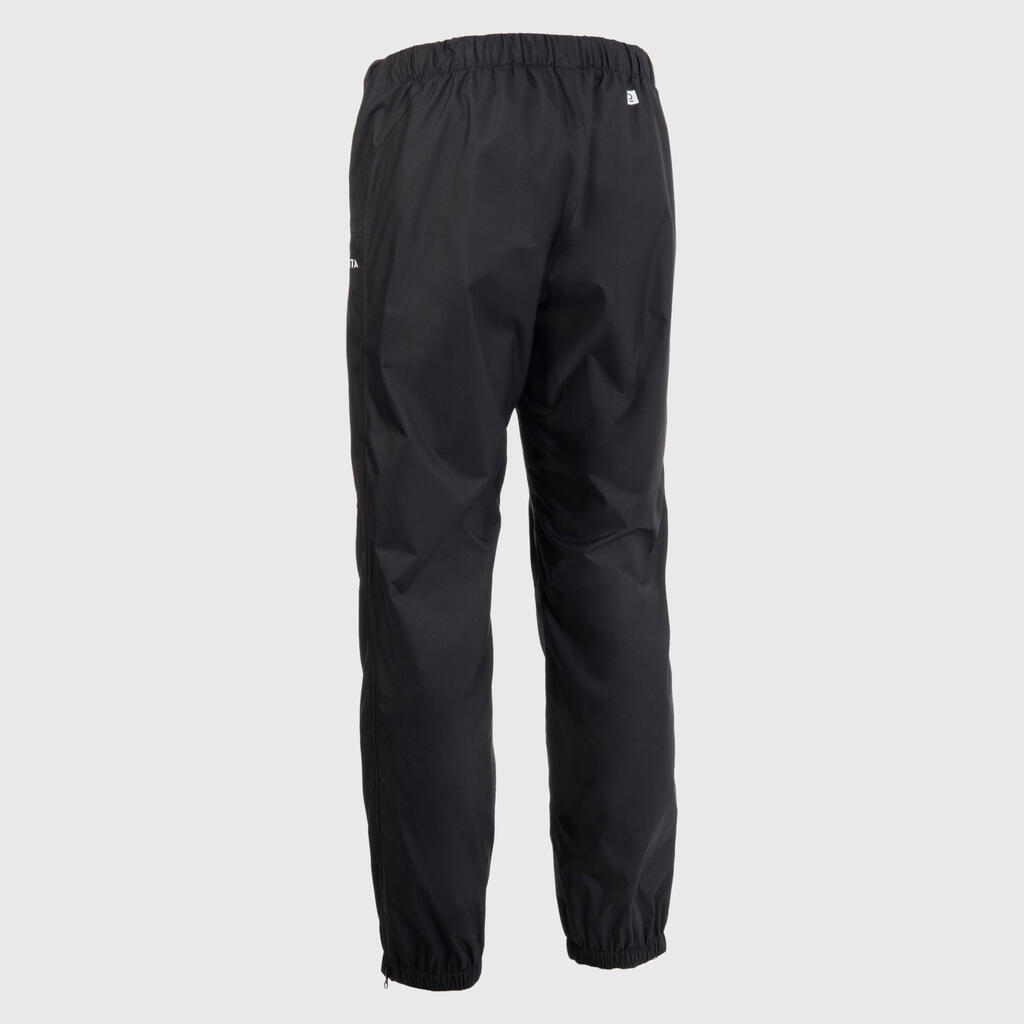 Crne vodootporne pantalone za ragbi R500