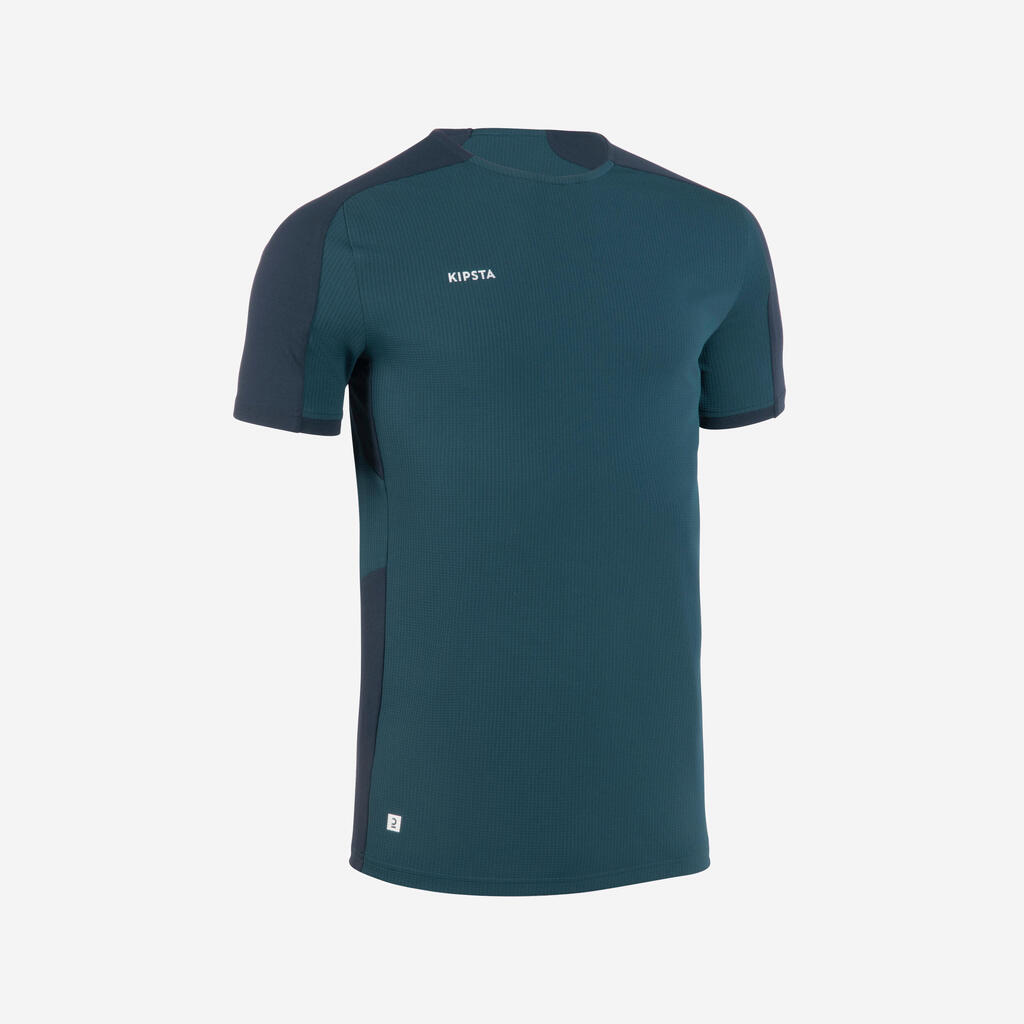 Men's Short-Sleeved Rugby Training Shirt R500 - Blue