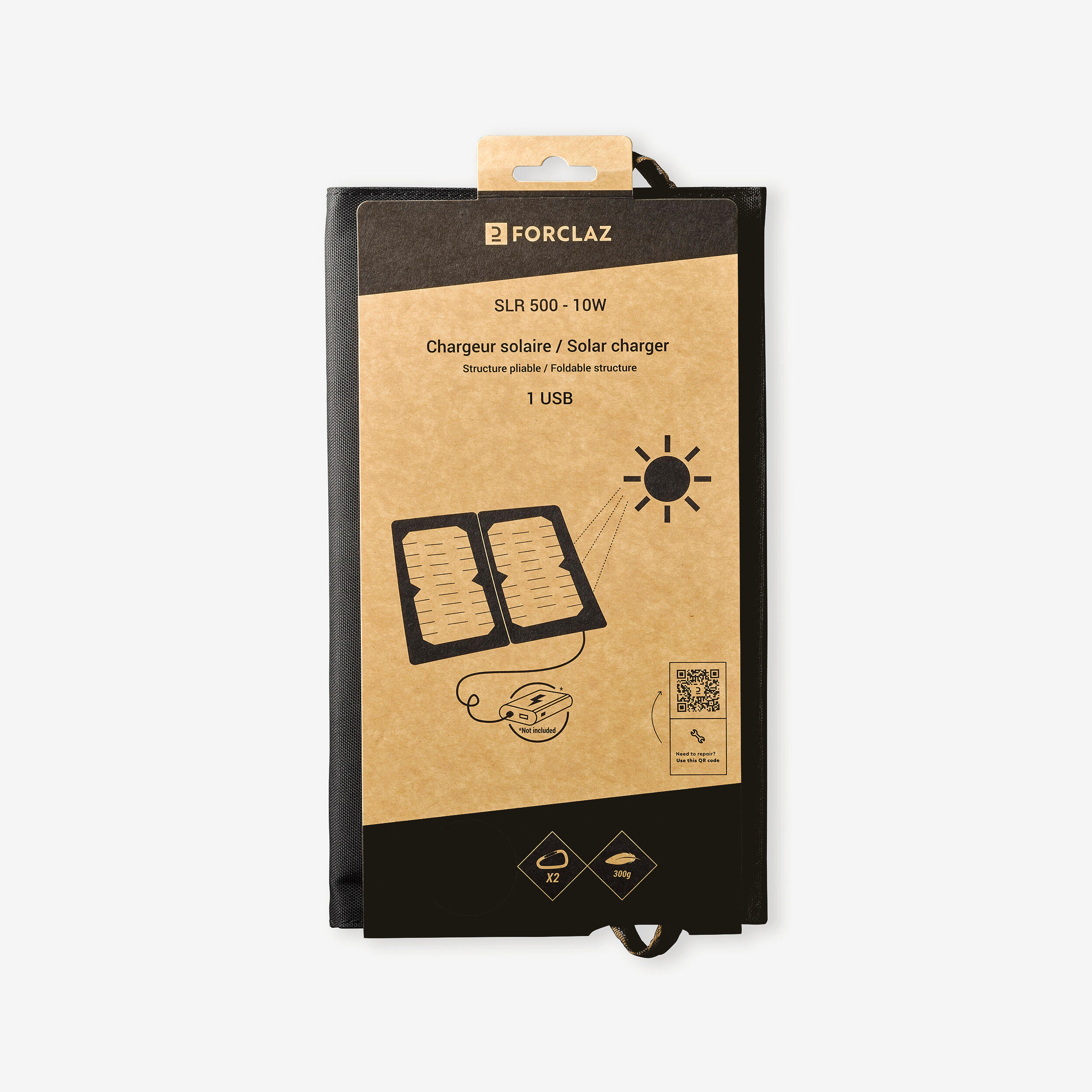 10 W Hiking Solar Panel - SLR 500 - FORCLAZ