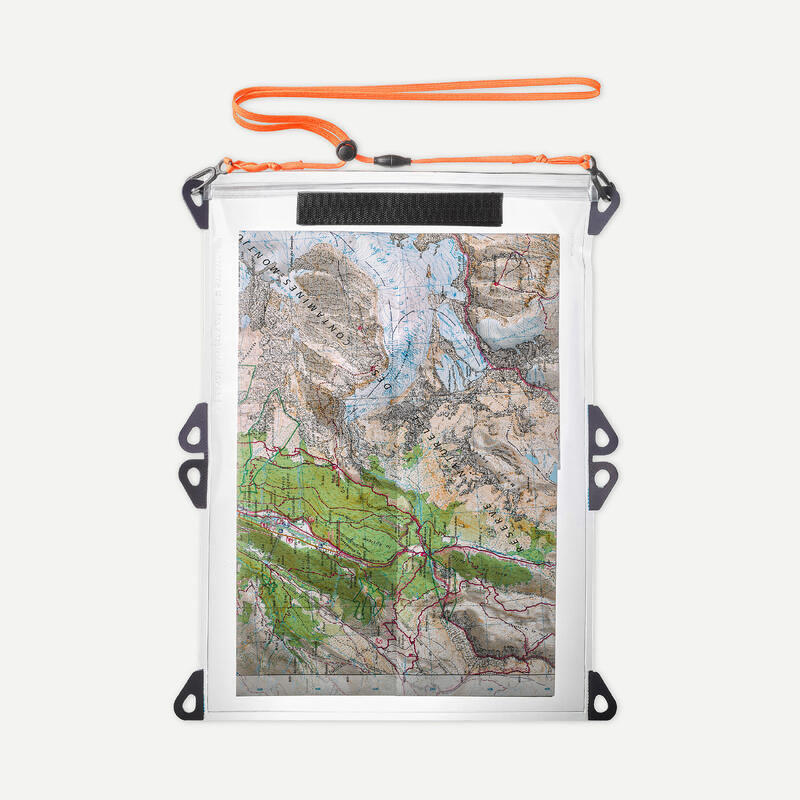 Waterdichte kaartenhouder IPX4 voor wandelen trekking adventureracen