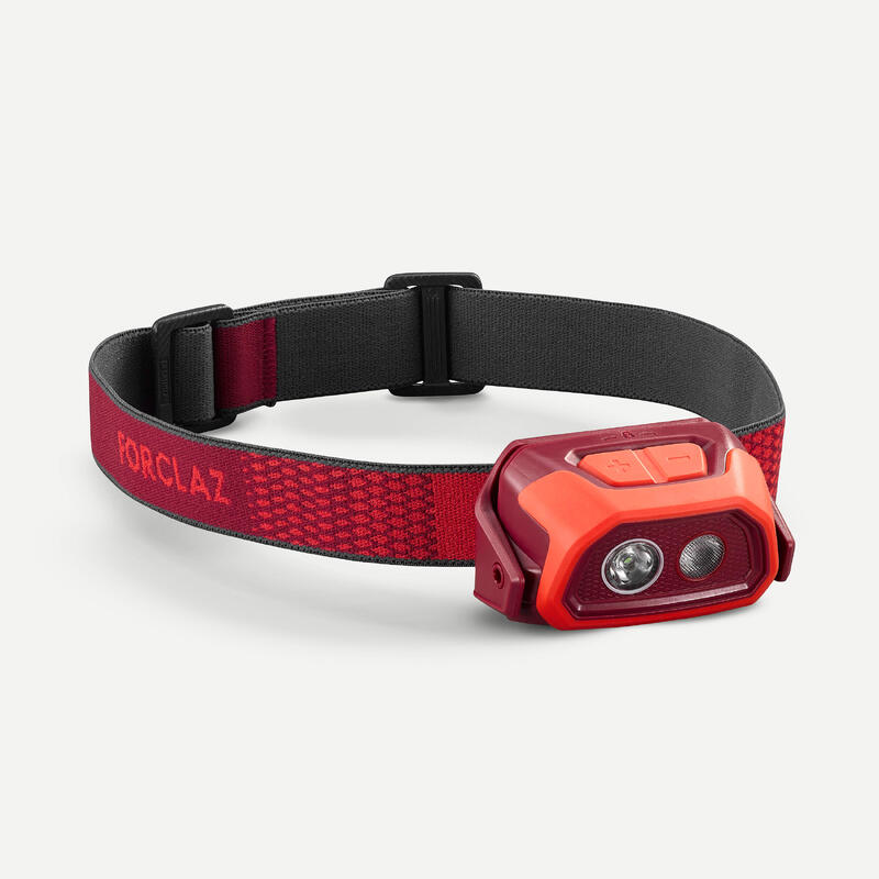 Oplaadbare hoofdlamp voor trekking 300 lumen HL500 usb V3 rood